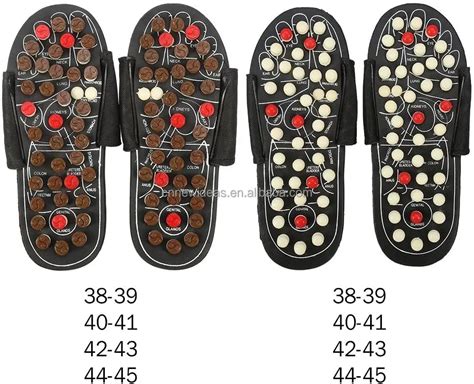 Acupoint Rotating Foot Massage Shoes Slippers Sandal Feet Reflexology Acupressure Acupuncture