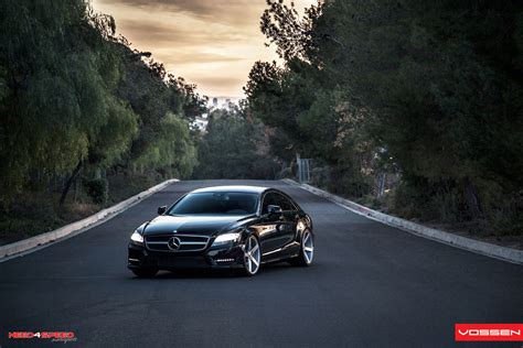 Black Magic! Mercedes CLS 550 Photoshoot - Vossen Wheels