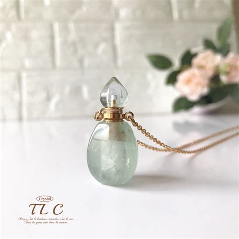 水晶精油瓶項鍊 水晶香水瓶項鍊 愛心 Crystal Perfume Bottle Necklace 蝦皮購物