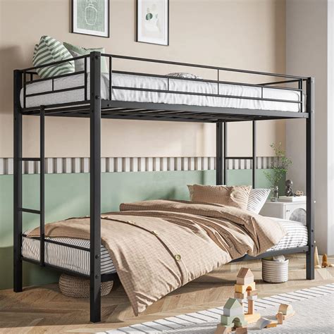 Amazon Emkk Bunk Beds Frame Twin Over Full Heavy Duty Twin Size