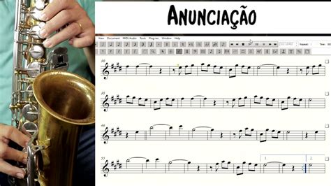 Anunciação Partitura Para Sax Alto Youtube