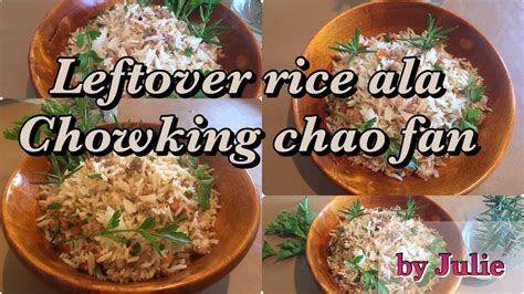 FRIED RICE ALA CHOWKING CHAO FAN HOMEMADE CHICKEN FLAVOR EASY COOKING