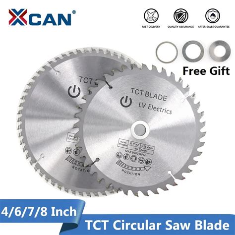 XCAN Saw Blade 1pc 4 6 7 8 Wood Saw Blade 30 40 60T Circular