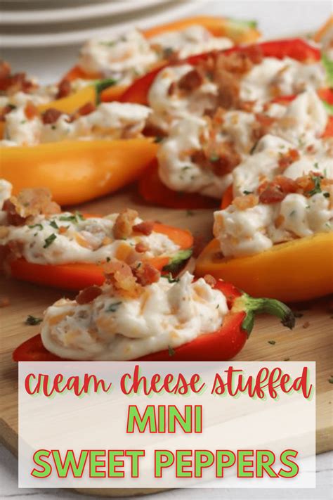 Cream Cheese Stuffed Mini Sweet Peppers