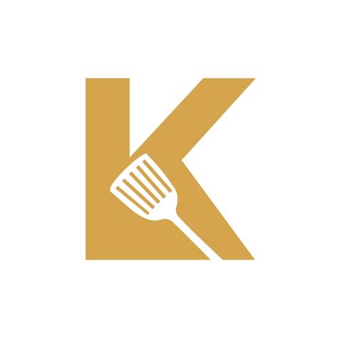 Premium Vector Letter K Kitchen Spatula Logo Kitchen Logo Design With