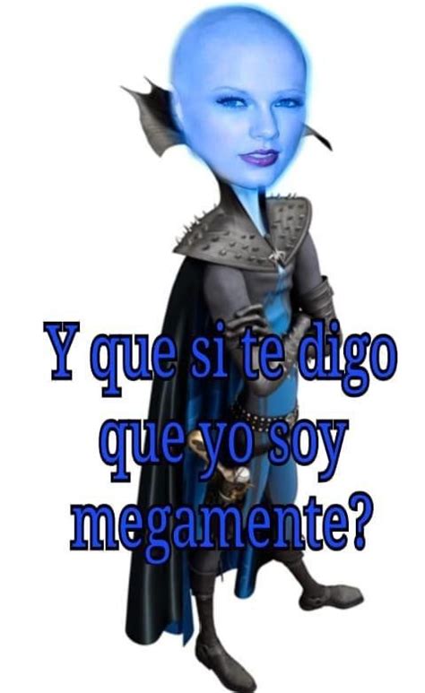 An Alien With Blue Hair Is Standing In Front Of The Words Y Que Si Te