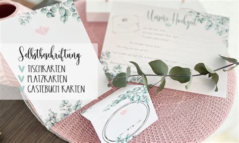 Sitzplan Tischkarten Hochzeit Eukalyptus