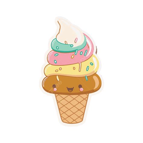 Gambar Clipart Stiker Es Krim Stiker Es Krim Stiker Es Krim PNG Dan