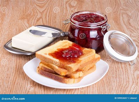 Toast Strawberry Jam Stock Images - Download 3,315 Photos