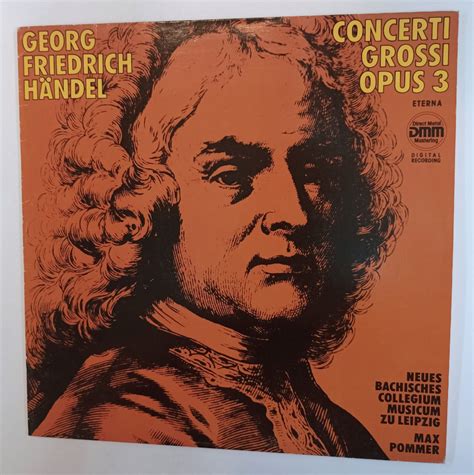 Винтажная виниловая пластинка Lp Georg Friedrich Handel Concerti Grossi Opus 3 ГДР 1989