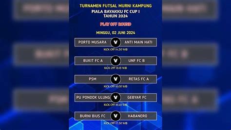 Hasil Pertandingan Turnamen Bayakku Fc Cup I Tahun Dan Jadwal Kick