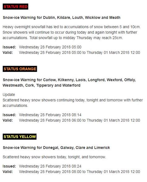 BREAKING: Met Éireann upgrades Weather Warning Status for Longford to ...