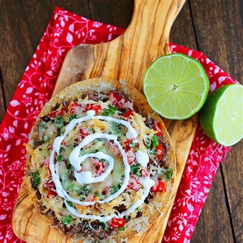 Baked Mexican Tostadas Mexican Food Recipes Food Mexican Cuisine Recipes