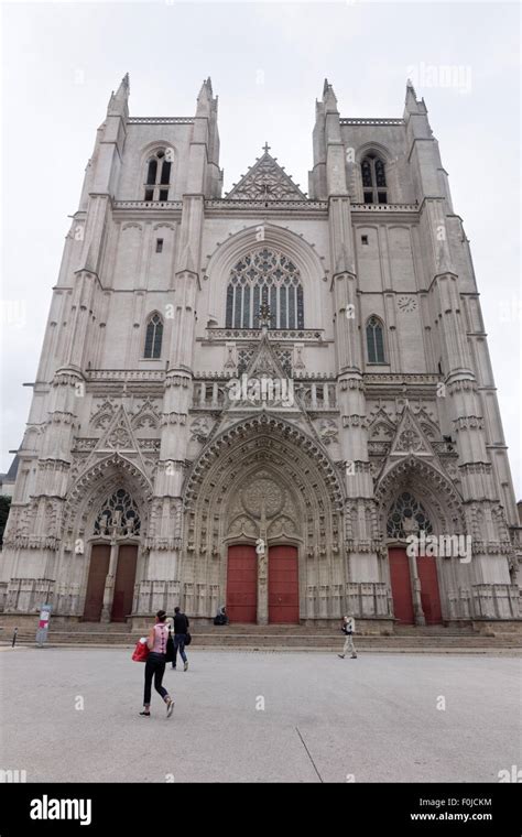 Cathedral Nantes France Stock Photo Alamy