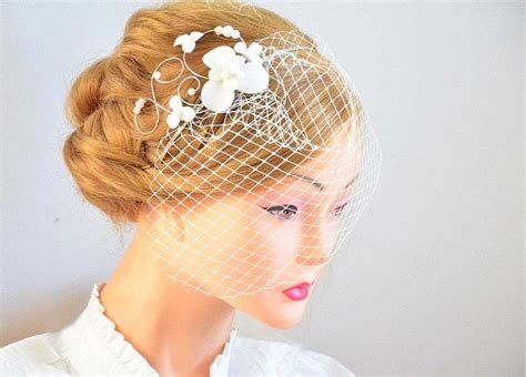 Birdcage Veil Headband Bridal Veil Fascinator Simple Fascinator With