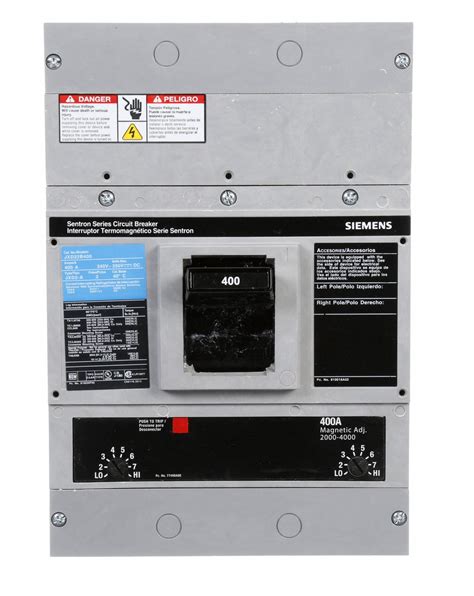 Siemens Molded Case Circuit Breaker A Amps Ka At V Ac Fixed