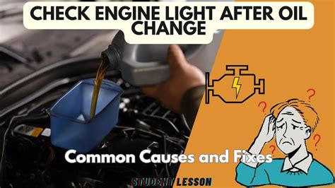 Check Engine Light After Oil Change Common Causes And Fixes YouTube