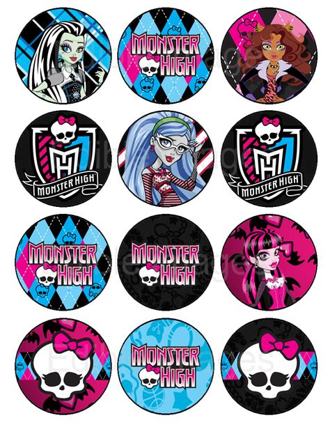 Monster High Cupcake Toppers