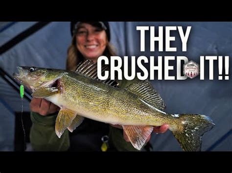 Ice Fishing Walleyes With Deadly New Spoons Youtube