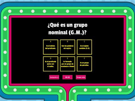 Las Oraciones Gameshow Quiz