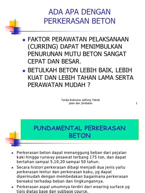 Pdf Perkerasan Beton Dokumen Tips