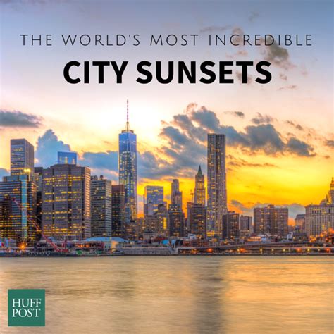 incredible   city sunsets   world huffpost life