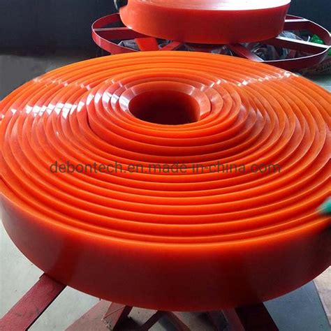 Red Polyskirt Duro Shore A Conveyor Polyurethane Skirting Urethane