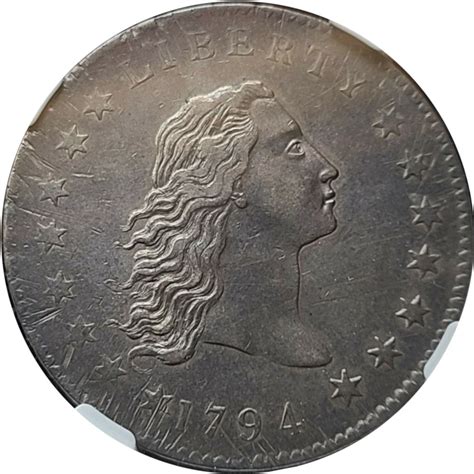 1794 $1 Flowing Hair Silver Dollar BB-1 B-1 NGC XF45 - Nummum Coins