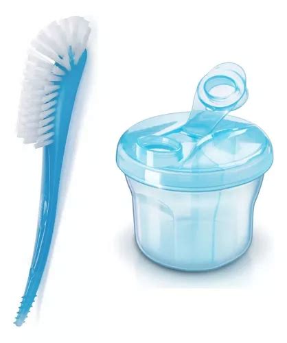 Dispensador De Leche Y Cepillo Azul Para Biberones Philips Avent