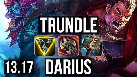 TRUNDLE Vs DARIUS TOP Dominating TR Diamond 13 17 YouTube