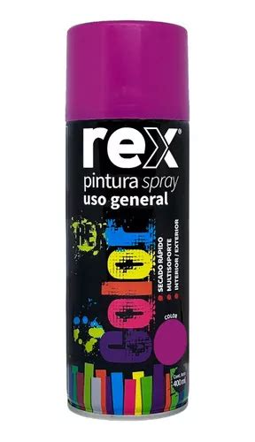 Pintura Aerosol Spray Uso General Secado R Pido Rex Color Violeta