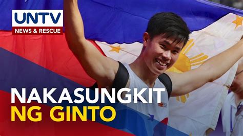 Pole Vaulter EJ Obiena Nakuha Ang Unang Gold Medal Ng PH Sa Asian