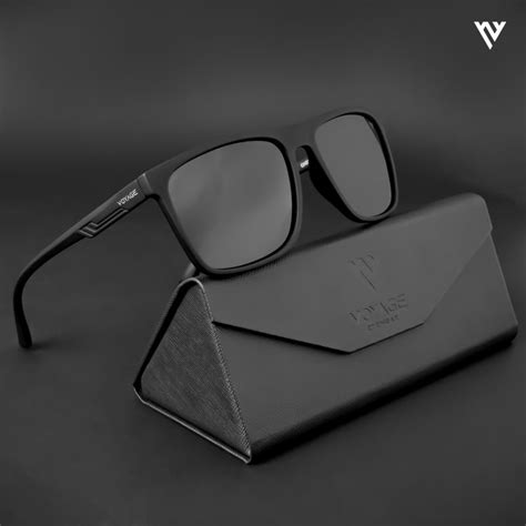 Buy Voyage Exclusive Polarized Sunglasses For Men And Women Black Lens And Matte Black Frame Pmg5248