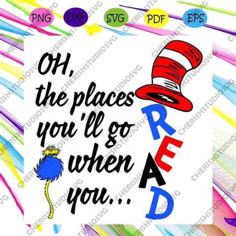 I Will Read Svg Dr Seuss Svg The Cat In The Hat Svg Read Svg Book Svg Cat Svg Hat Svg Dr Seuss