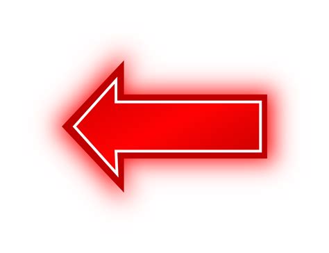 Neon Red Arrow Banner Neon Arrow 10978000 PNG