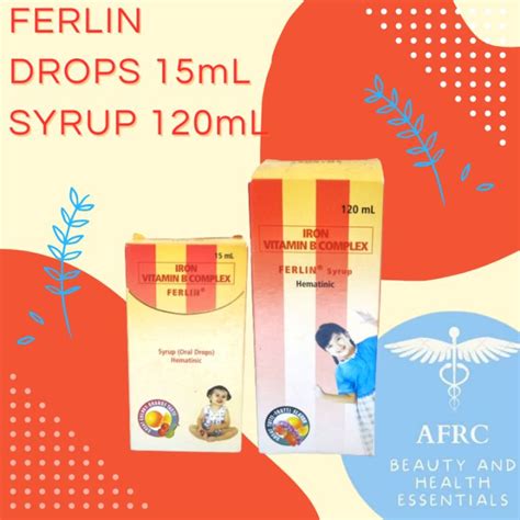 Afrc Ferlin Drops 15ml Ferlin Syrup 120ml Authentic Lazada Ph