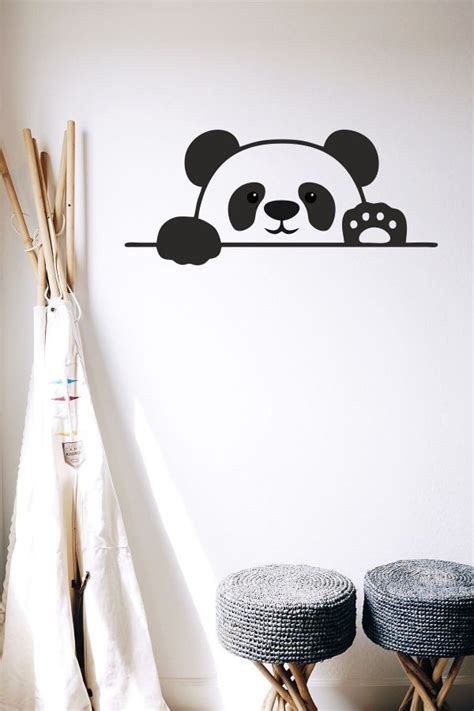 Ocuk Odas Duvar Dekoru Panda Sticker Home Sticker Duvar Sticker