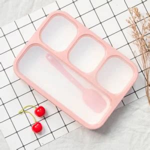 Double Layer Compartment Leakproof Plastic Bento Lunchbox Lunch Box