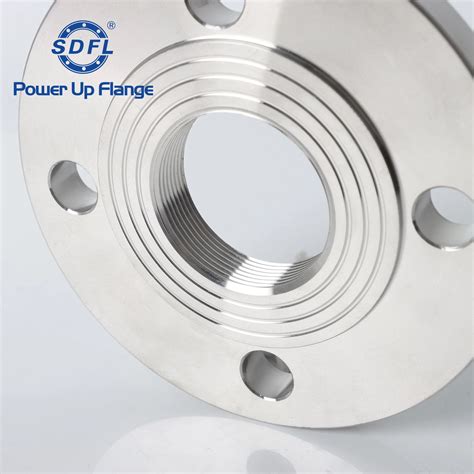 Dn100 Pn16 304 Stainless Steel Threaded Flange In Factory Price Threaded Flange And Stainless