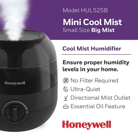 Honeywell Hul525b Mini Cool Mist Humidifier Black