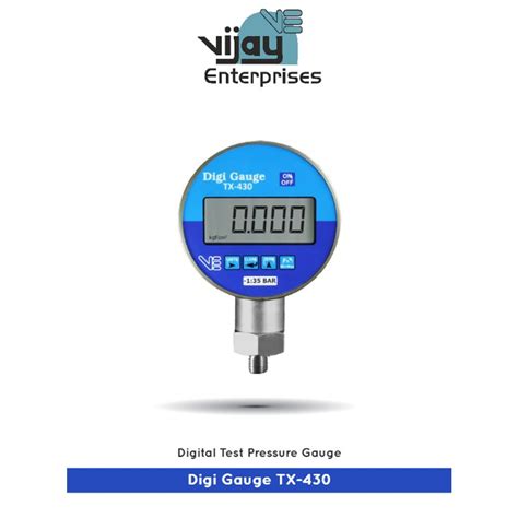 4 Inch 100 Mm Digi Gauge TX 430 Digital Pressure Gauge 0 To 300 Bar