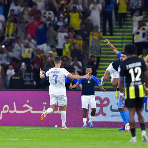 النصر السعودي بقيادة رونالدو يسحق اتحاد جدة بخمسة أهداف مقابل هدفين في