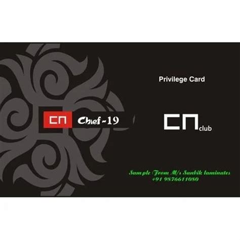 Plastic Digital Printed Privilege Card, Shape: Rectangular at Rs 18 ...