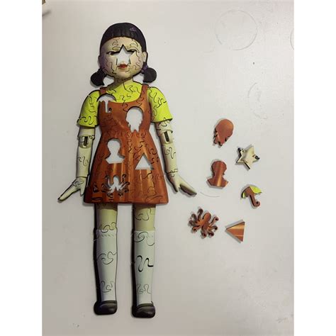 Mua Bộ xếp hình gỗ Thegioipuzzle ghép hình puzzle búp bê Trong Phim Trò Chơi Con Mực Hot Trend