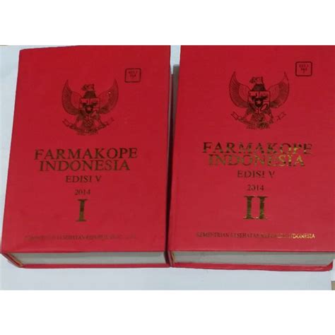 Jual Farmakope Indonesia Edisi 5 Tahun 2014 Buku 1 Dan 2 Sepaket