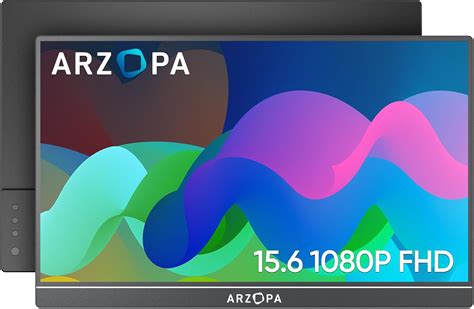 Arzopa Monitor Port Til De Pulgadas Fhd P Port Til Monitor