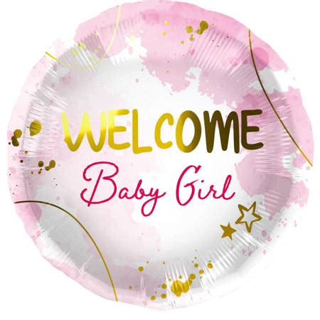 Balon Foliowy Baby Shower Girl Dziewczynka Cm R Owy Dziewczynka