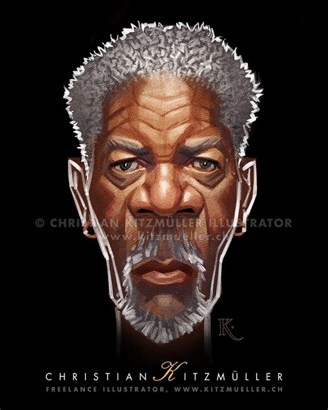 Morgan Freeman Poster By Christian Kitzmüller