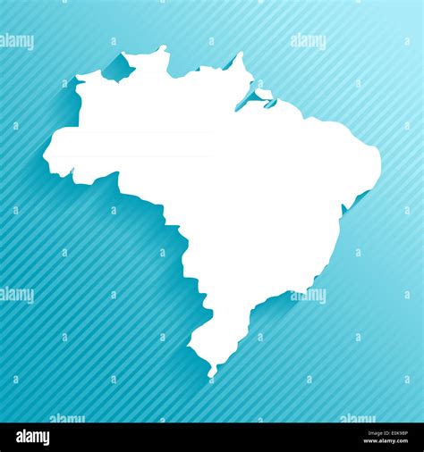 Mapa De Brasil Silueta Con Efecto De Sombra Eps Vector Con Hot Sex