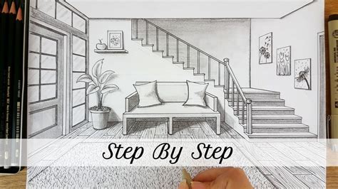 How To Draw In One Point Perspective How To Draw A Foyer In Images